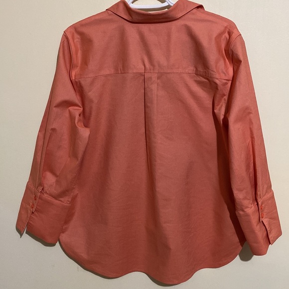 Chico's Women No-Iron Chic Stretch Shirt Button Up 3/4 Sleeve Size 14 - Picture 6 of 12